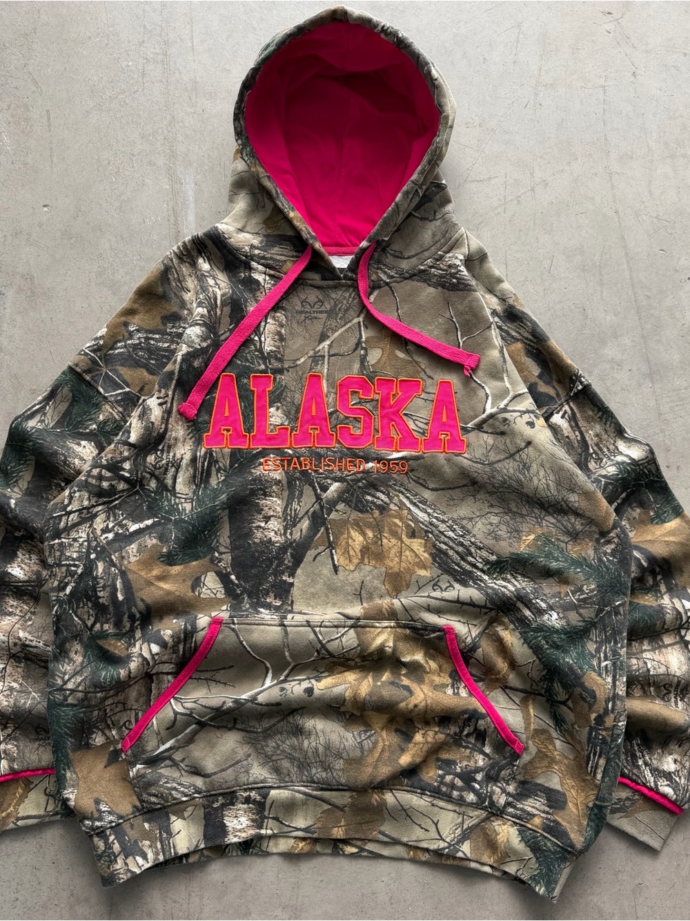 Realtree Camo Hoodie with Hot Pink Accents